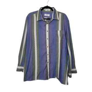 Vintage Arrow Sport 70s 80s 90s Hippie Groovy Stripe Button Shirt Earth TOnes